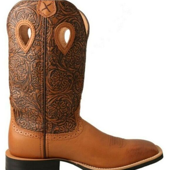 Twisted X Ruff Stock Western Performance Boots- Broad Square Toe - Picture 4 of 13